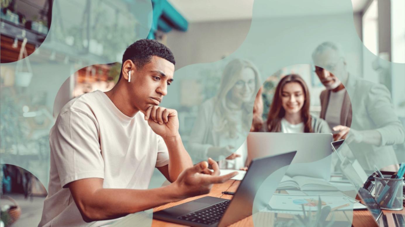 Espacio de trabajo colaborativo con materiales educativos